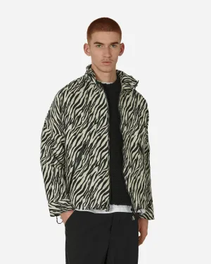 Zip-Up Funnel Jacket Black / White