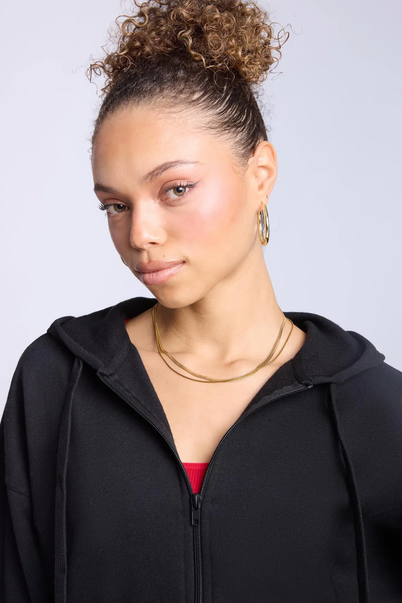 Zip-Up Oversized Hoodie