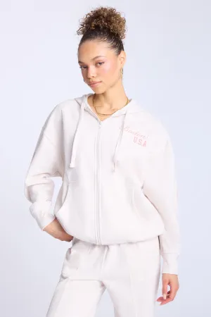 Zip-Up Oversized Hoodie