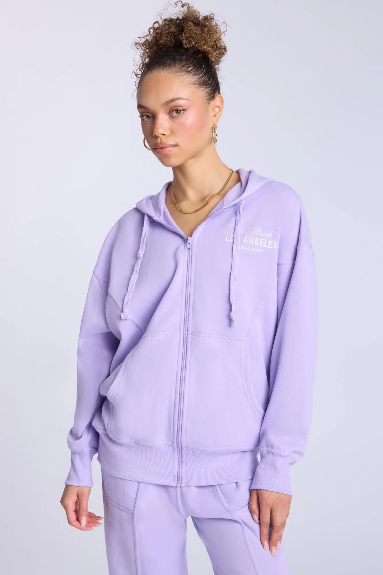 Zip-Up Oversized Hoodie