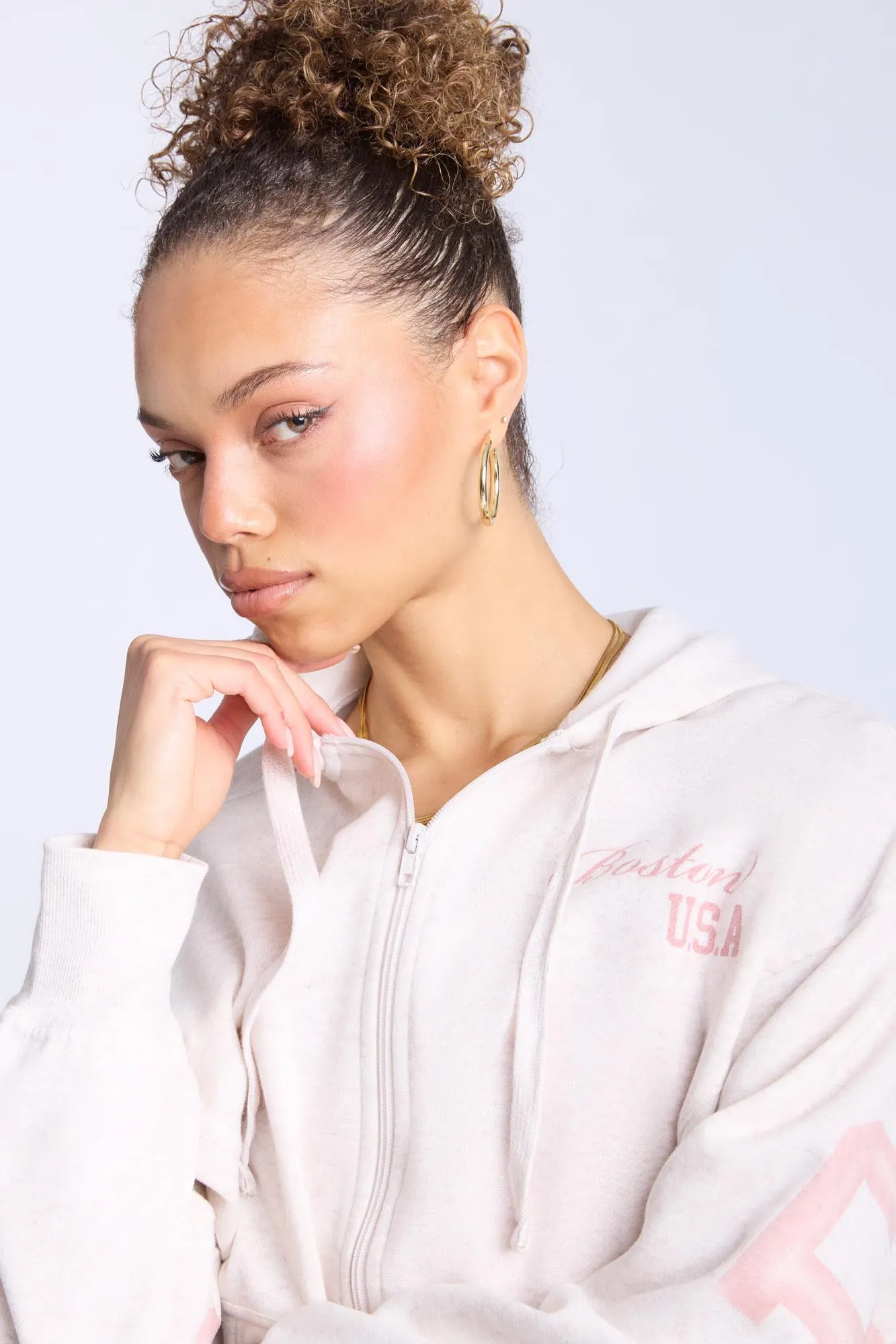 Zip-Up Oversized Hoodie
