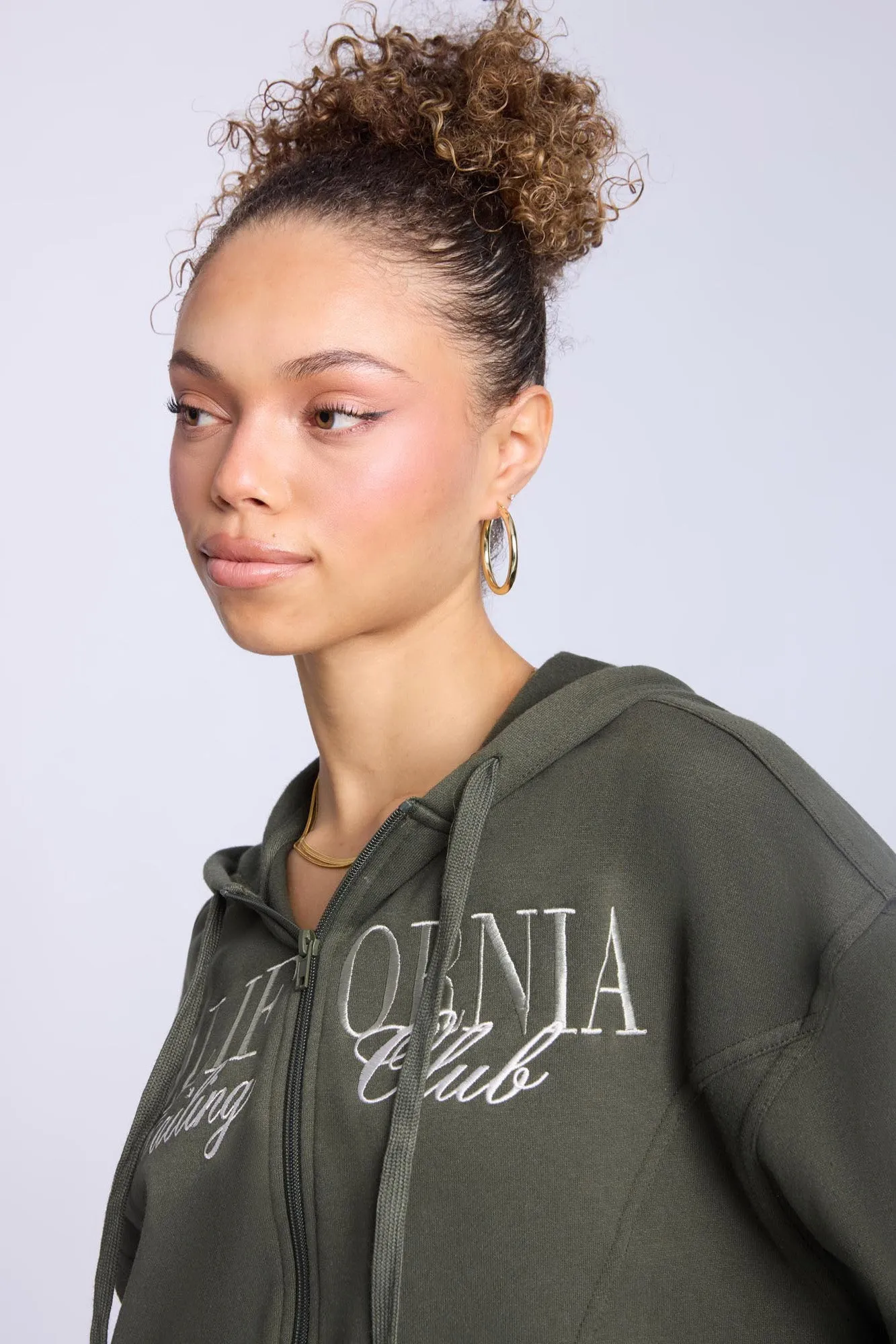 Zip-Up Oversized Hoodie